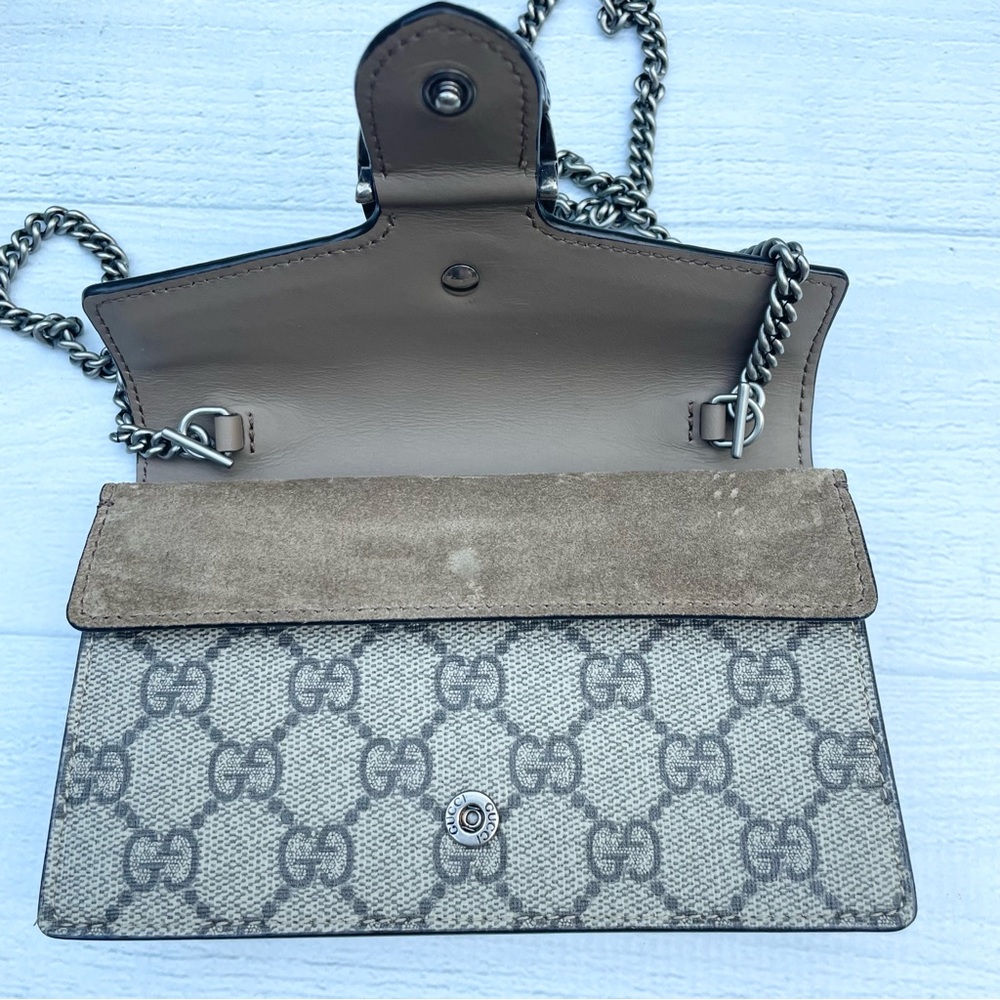 Gucci DIONYSUS GG SUPREME SUPER MINI BAG - Picture 16 of 17